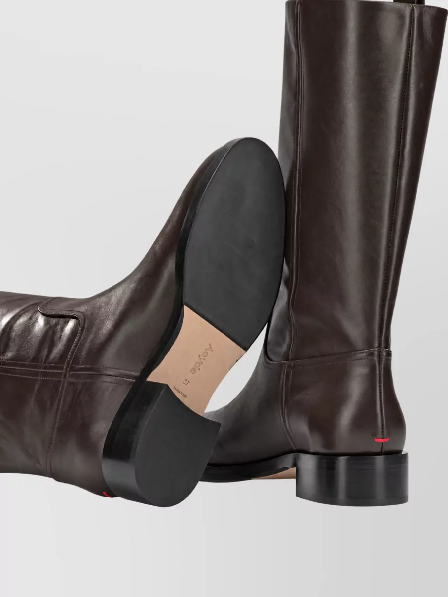Aeyde Leather Knee-High Boots