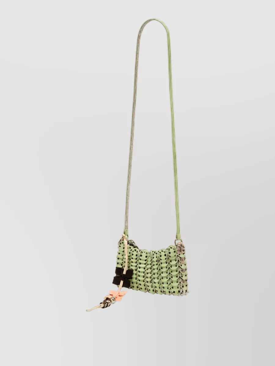 Paco Rabanne pixel mini leather crossbody bag
