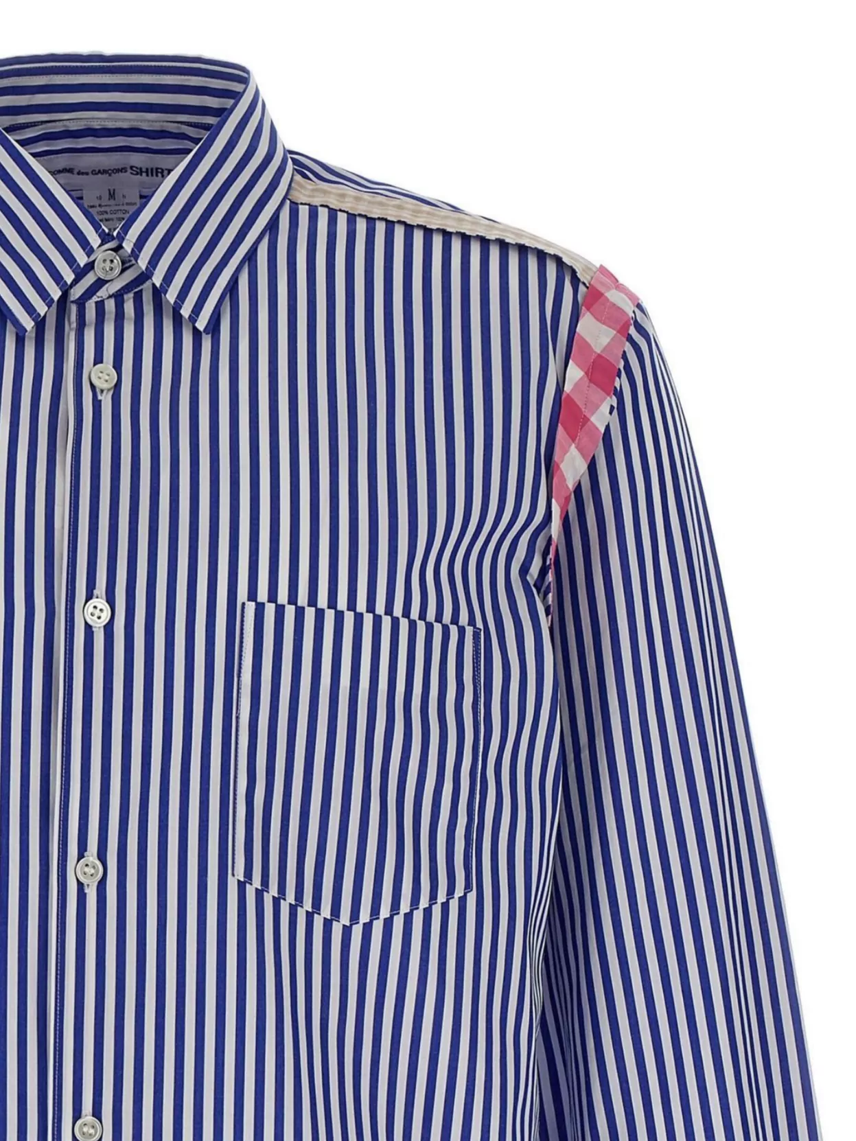Comme Des Garçons Shirt Striped Collar Button-Down