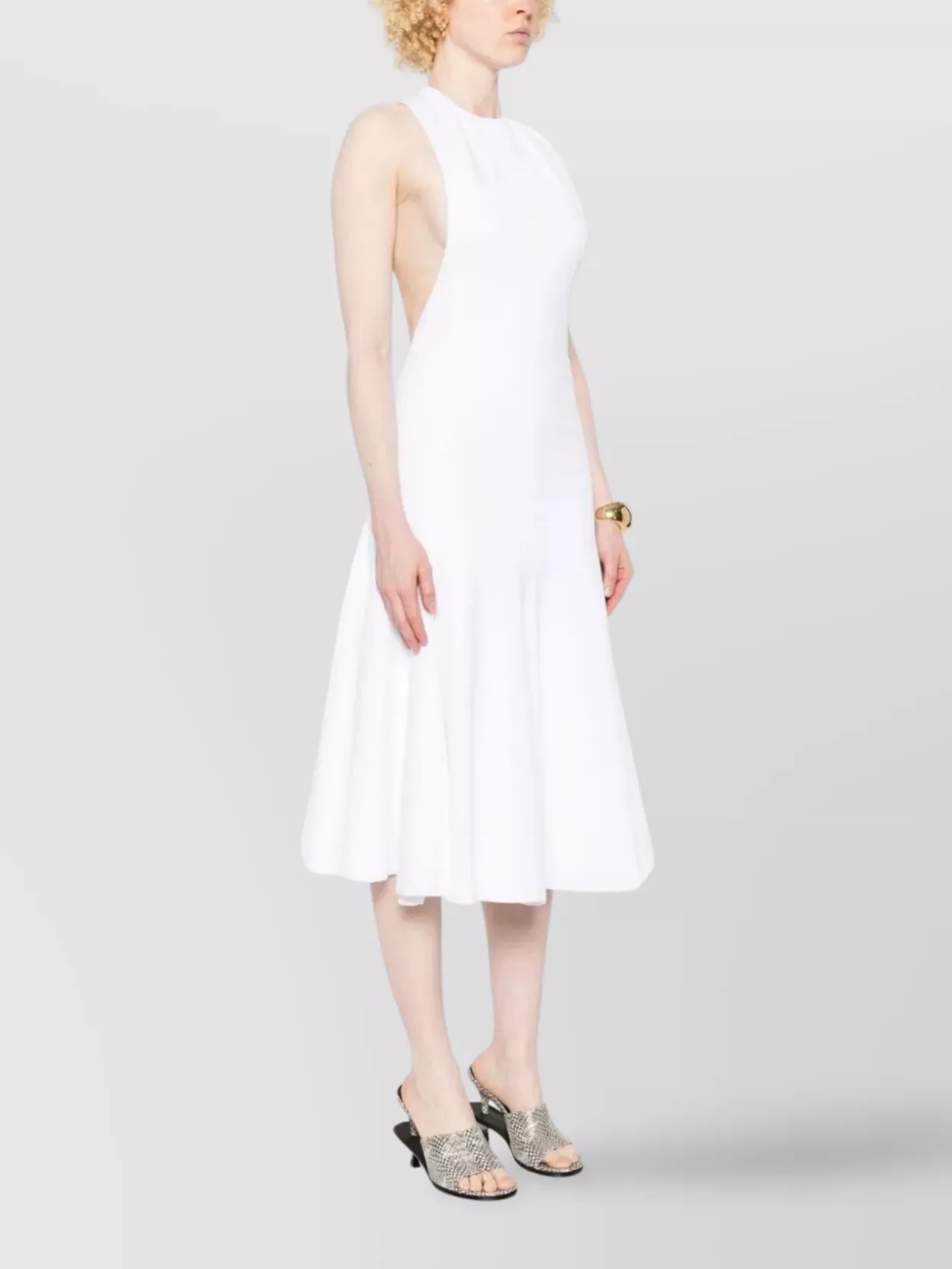 Jacquemus Favola Halter Neck Midi Dress