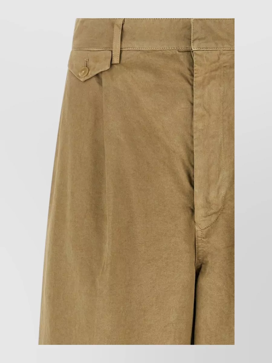 Auralee Wide-leg Trousers In Brown