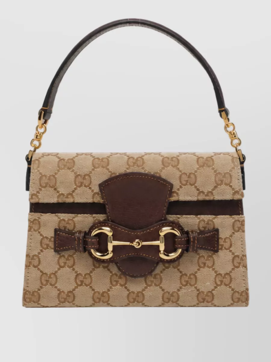 Gucci Small Horsebit Duomo Fabric Clutch Bag