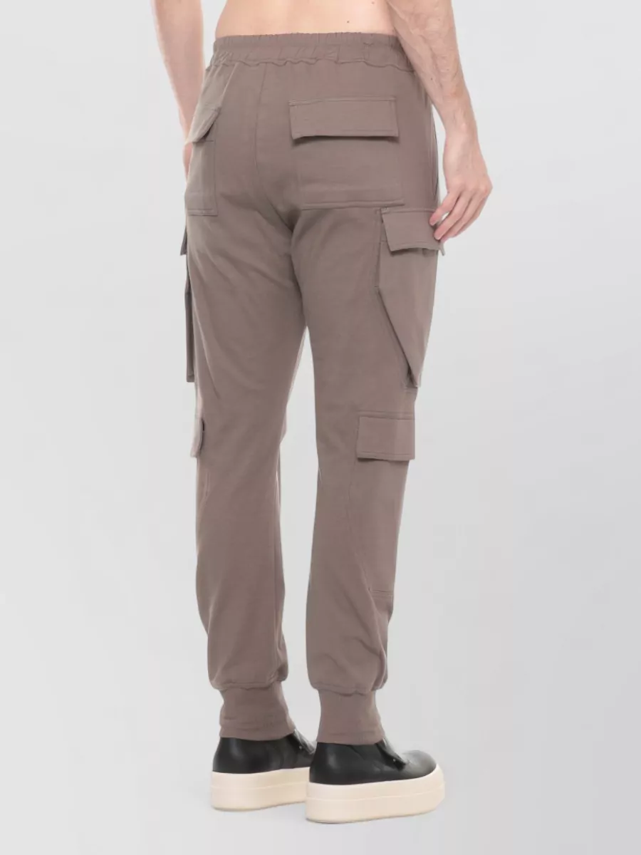 Rick Owens Cotton Straight-Leg Cargo Track Pants