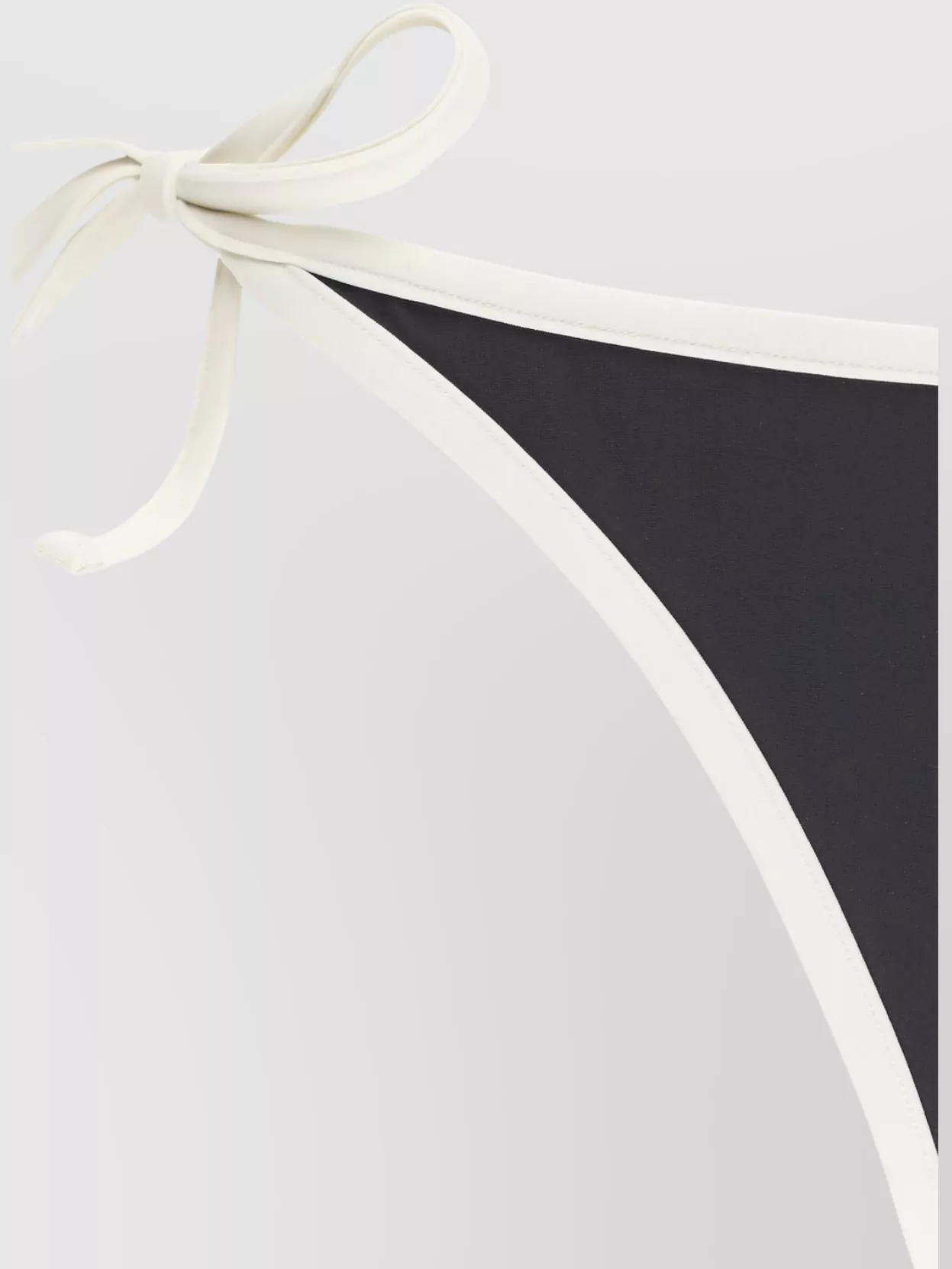 Brunello Cucinelli Swimwear With Contrast Trim And Side Tie Laces In Black