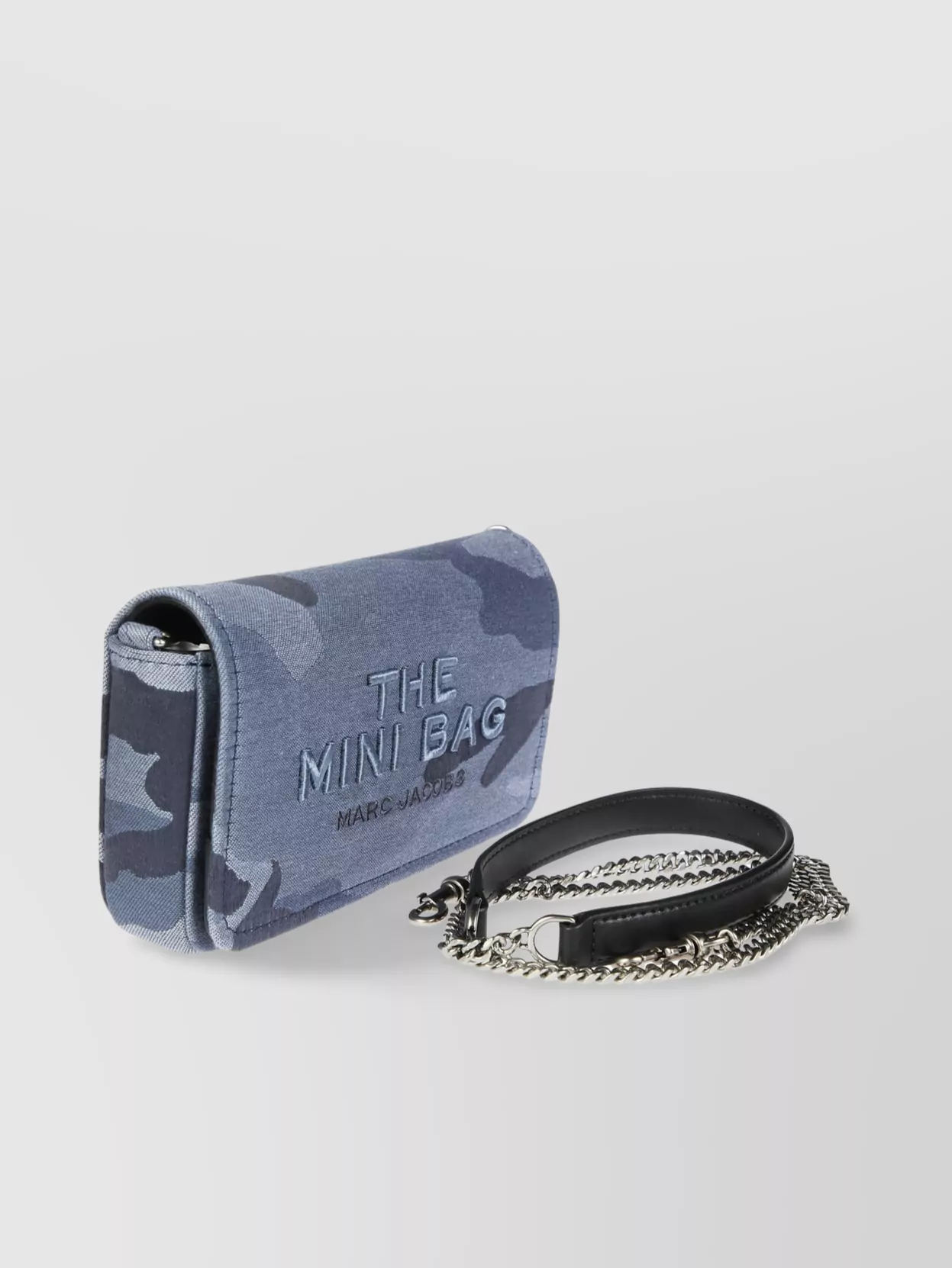 MARC JACOBS SMALL BAG WITH CAMOUFLAGE PATTERN AND CHAIN STRAP