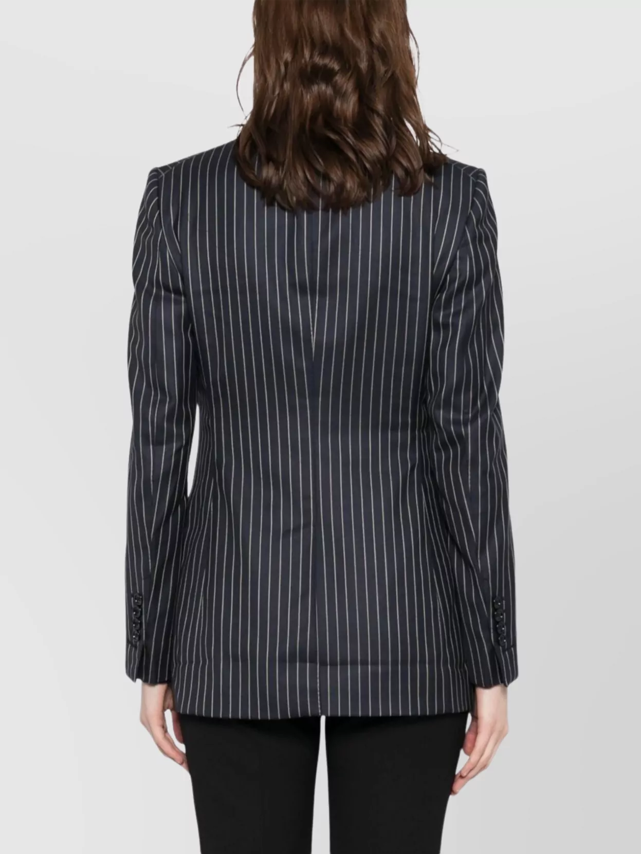 Tom Ford Single Breasted Wool Flannel Jacket With Stripes