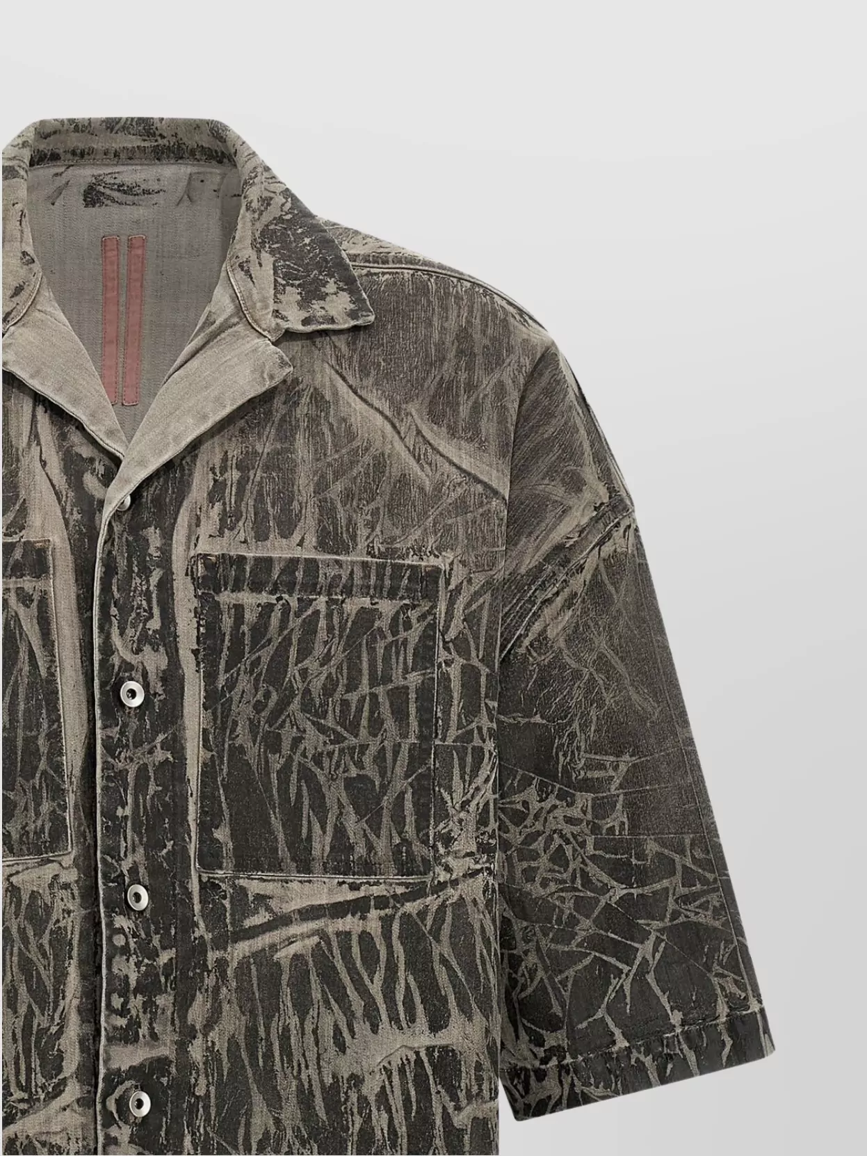 Rick Owens Drkshdw 'Tommy Magnum' Shirt Featuring Side Tie