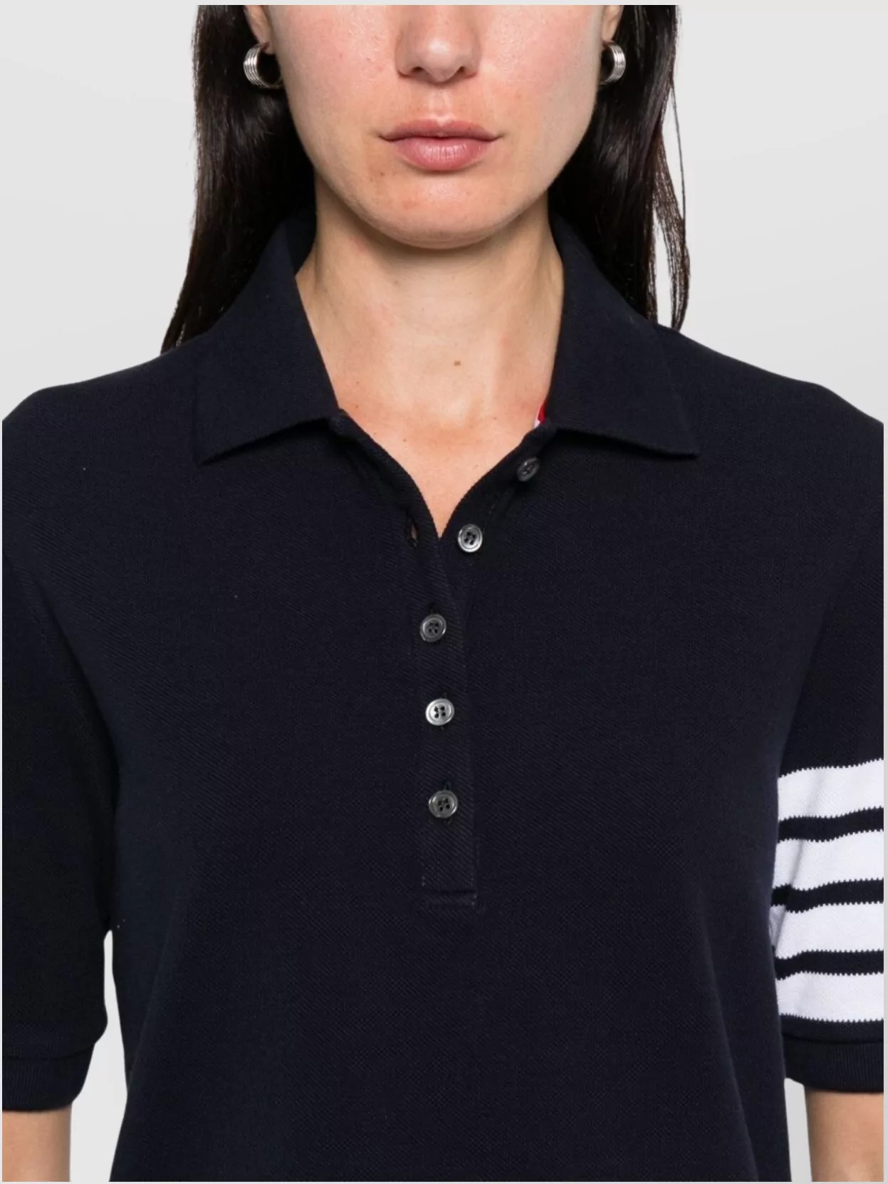 Thom Browne Cotton Short-Sleeve Polo Shirt