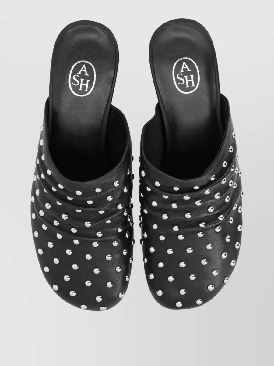 Ash Leather Mules