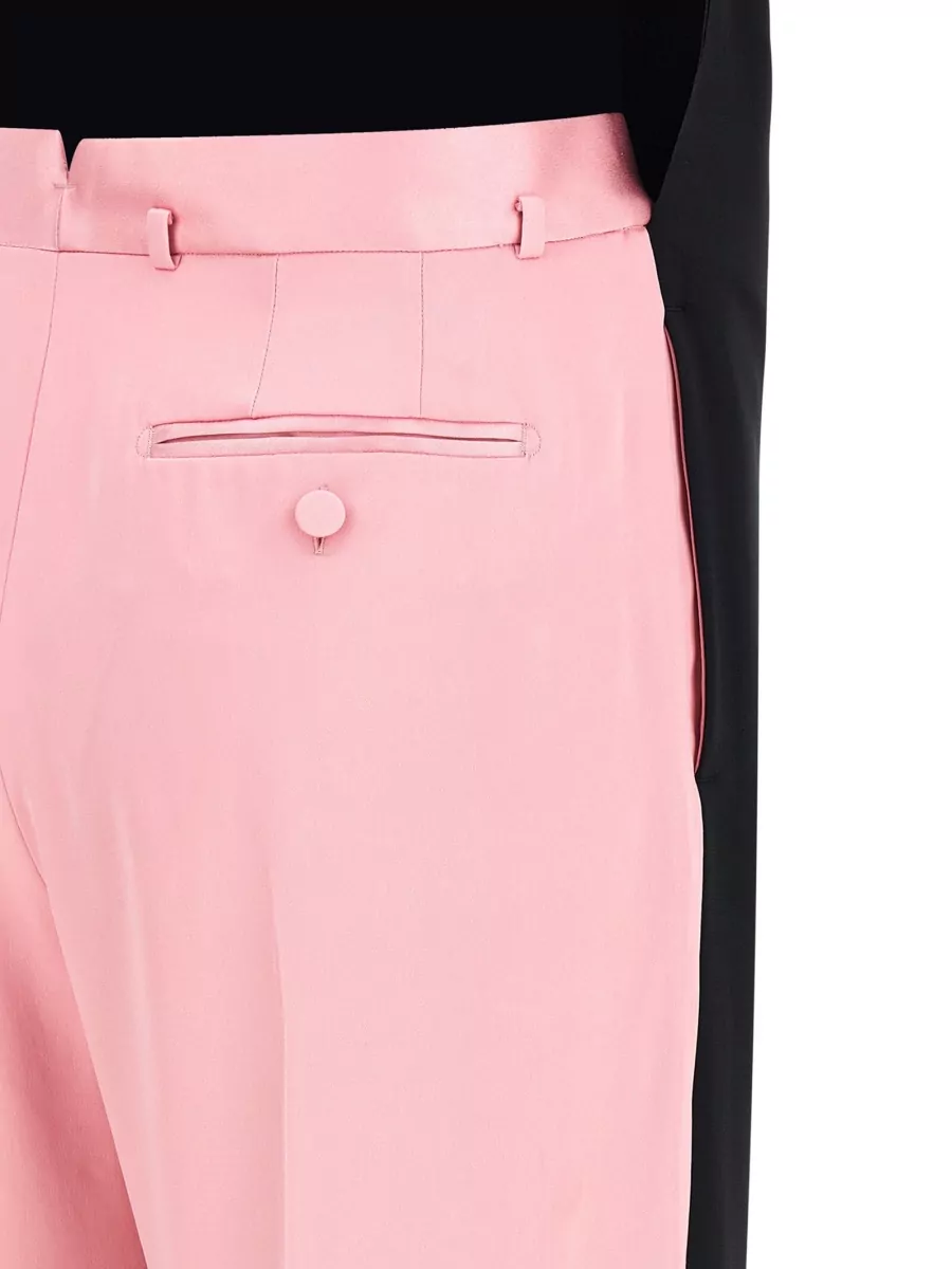 Tom Ford Silk Two Tone Wide Leg Jumpsuit