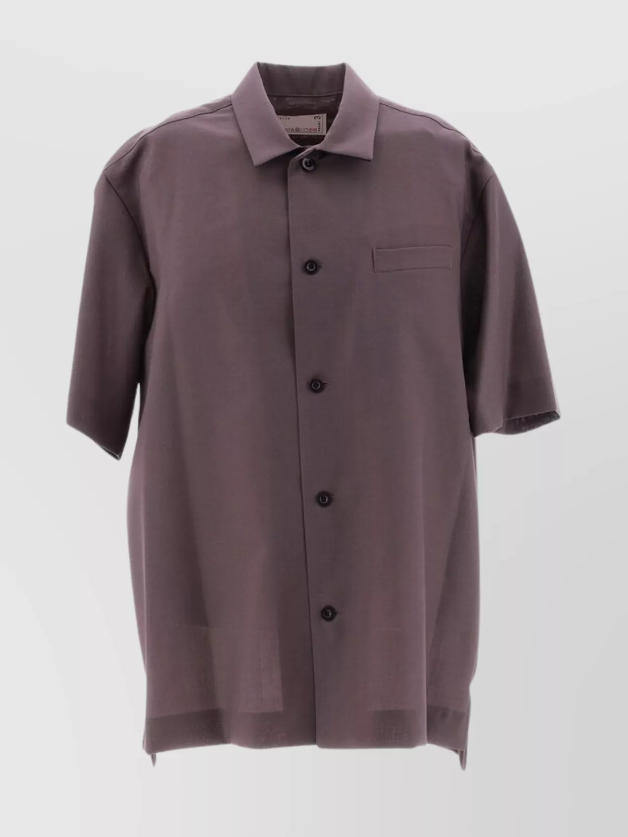 Shop Sacai Pocketed Short Sleeve Shirt