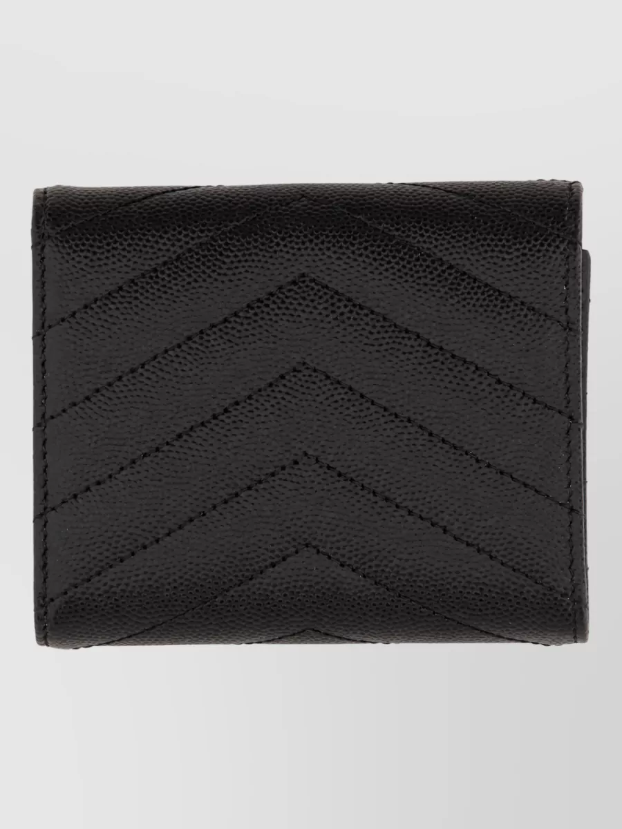 Saint Laurent Leather Quilted Keyring