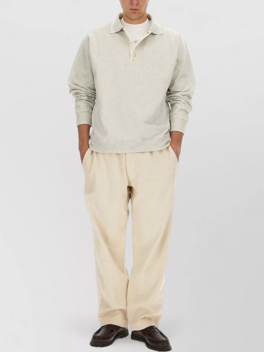 Drôle De Monsieur Cotton Polo Sweatshirt