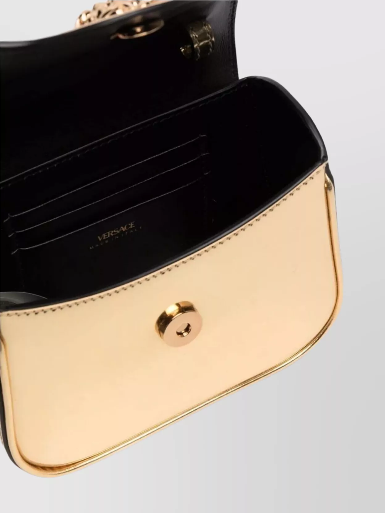 Versace Mini Bag En Cuir Verni Medusa