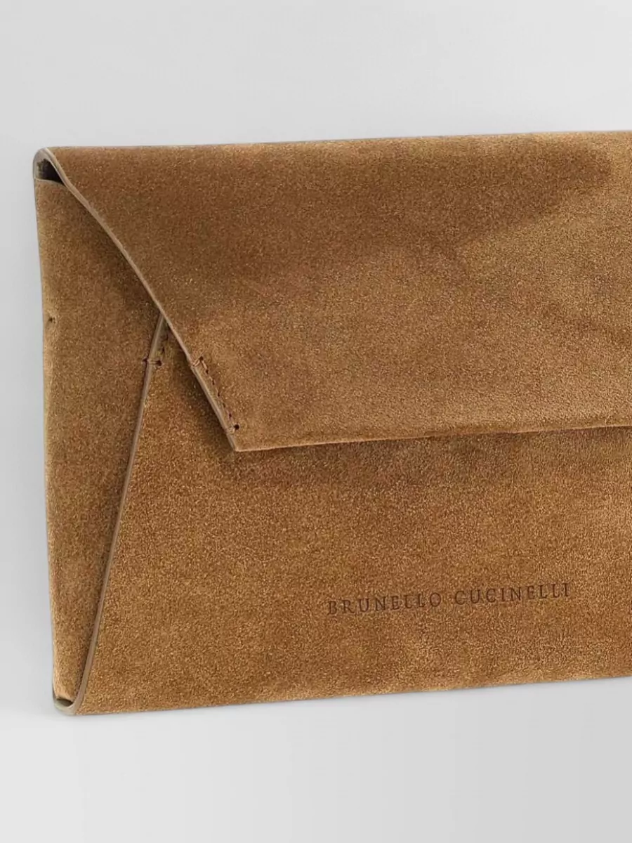 Brunello Cucinelli Monili Mini Leather Clutch Bag