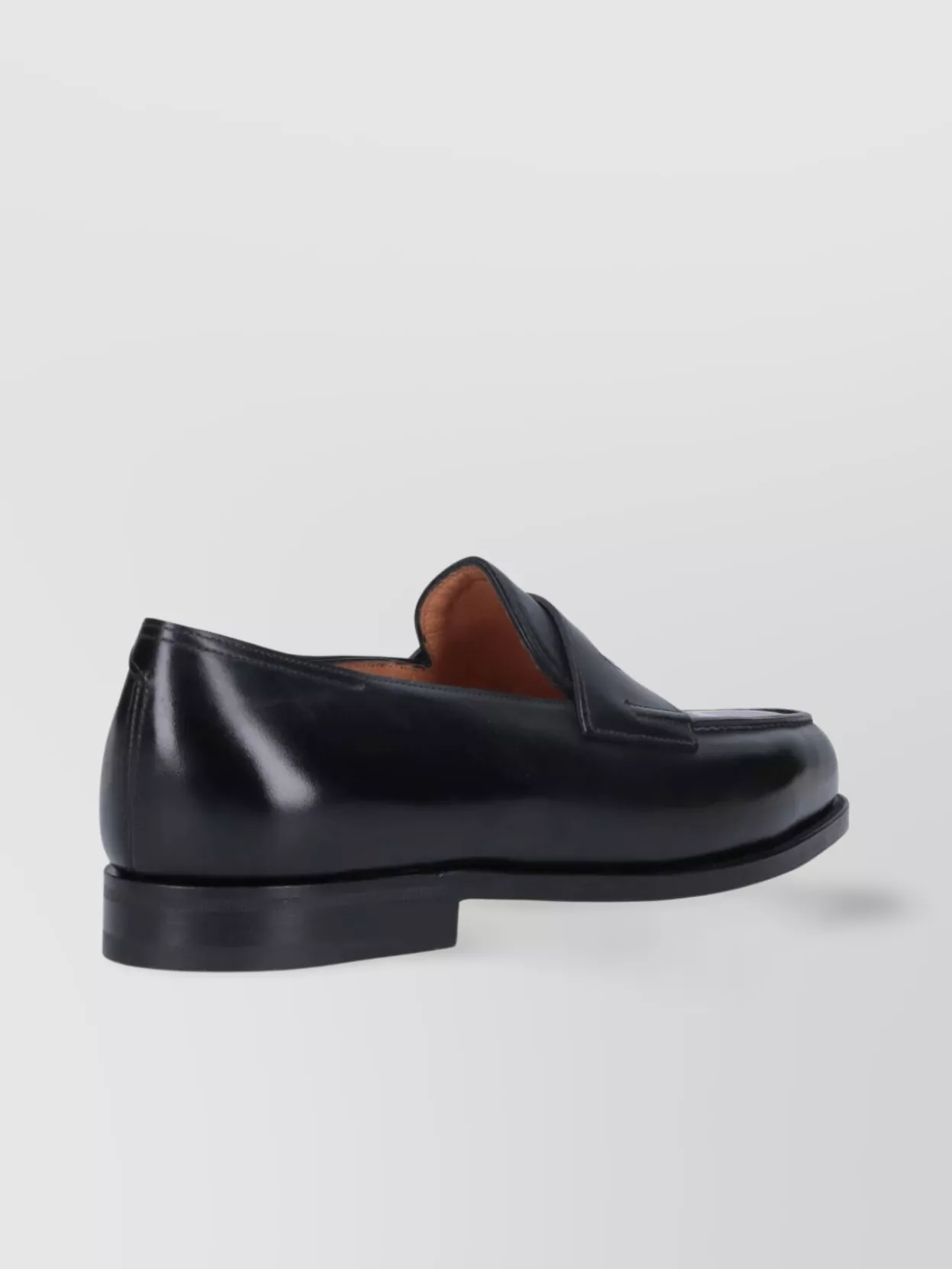 John Lobb Leather Loafers With Round Toe And Penny Strap