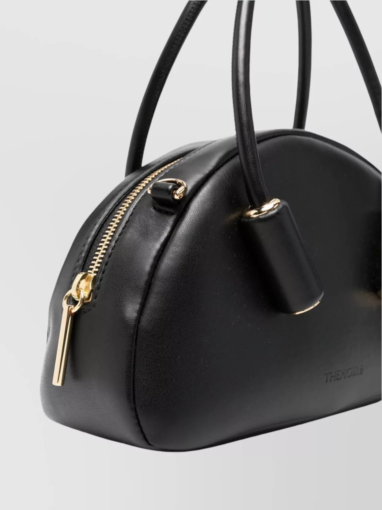 Themoirè Faux Leather Tote Bag With Gold-tone Hardware