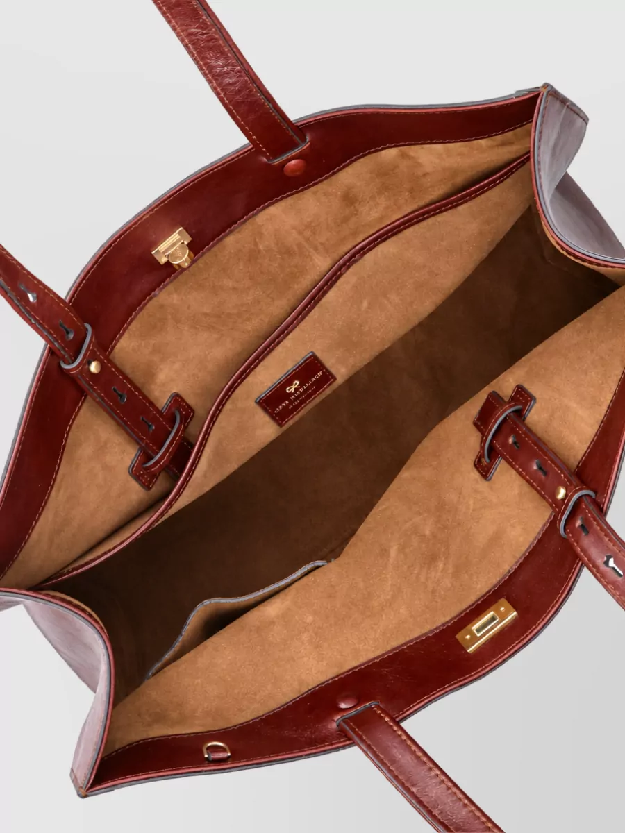 Anya Hindmarch Shopper Leather Tote Bag