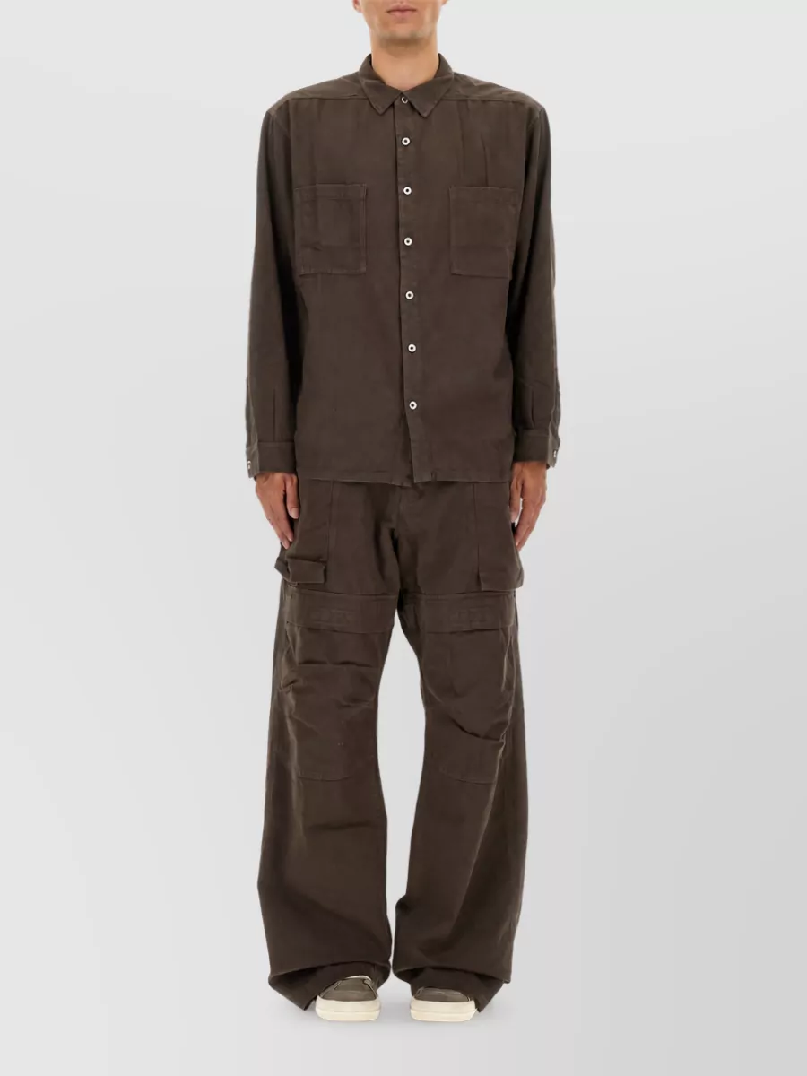 Rick Owens Drkshdw Cotton Jumbo Outershirt Shirt