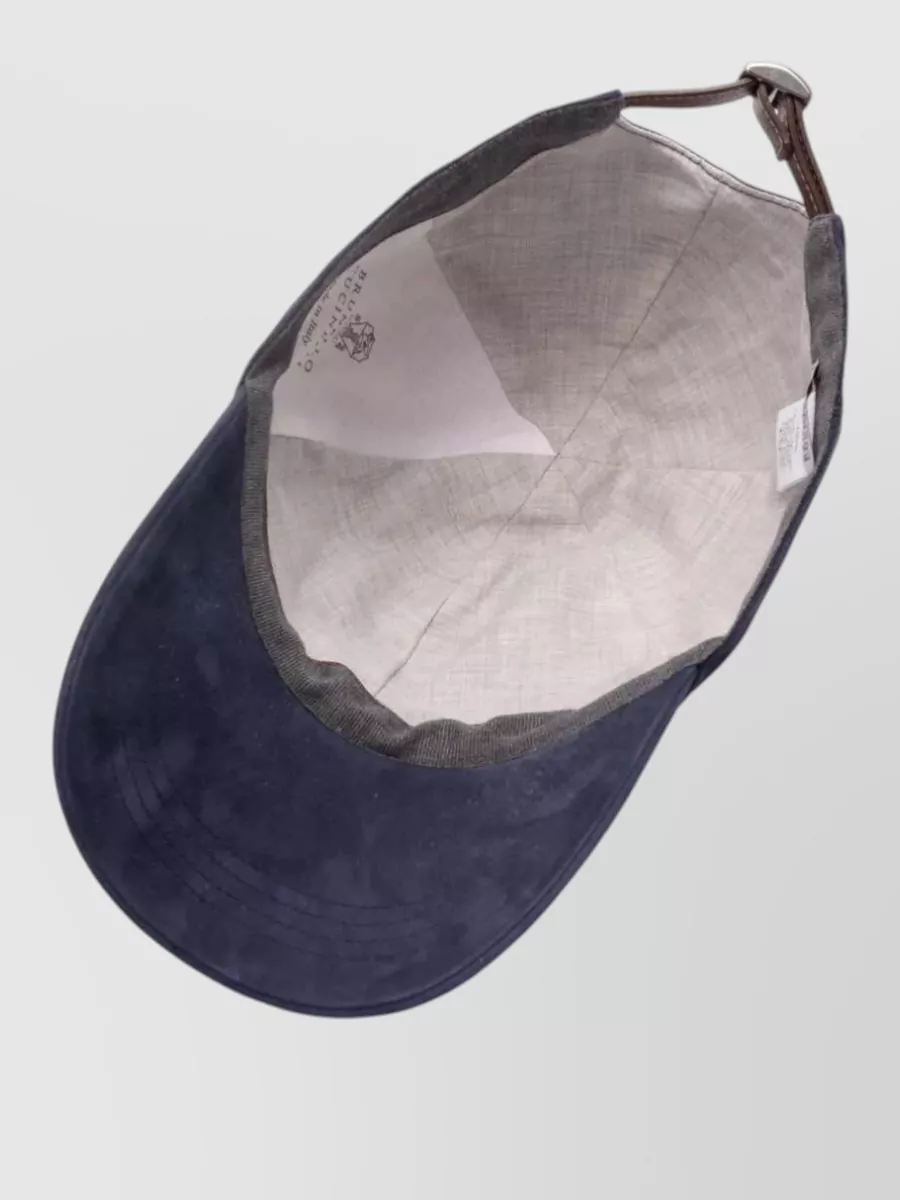 Brunello Cucinelli Visor Cap Chu16 Curved Brim Design