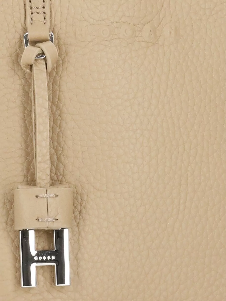 Hogan Leather Tote Bag Adjustable Shoulder Strap