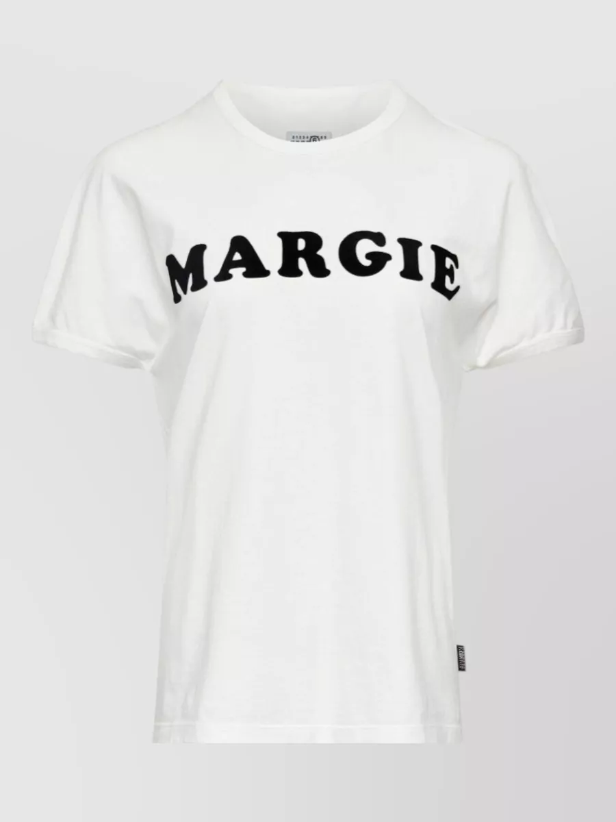 Mm6 Maison Margiela Cotton Logo Print T-Shirt