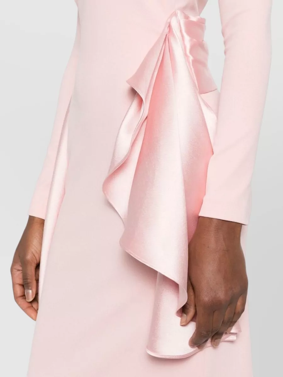 Solace London Ruffled Long Sleeve Maxi Dress