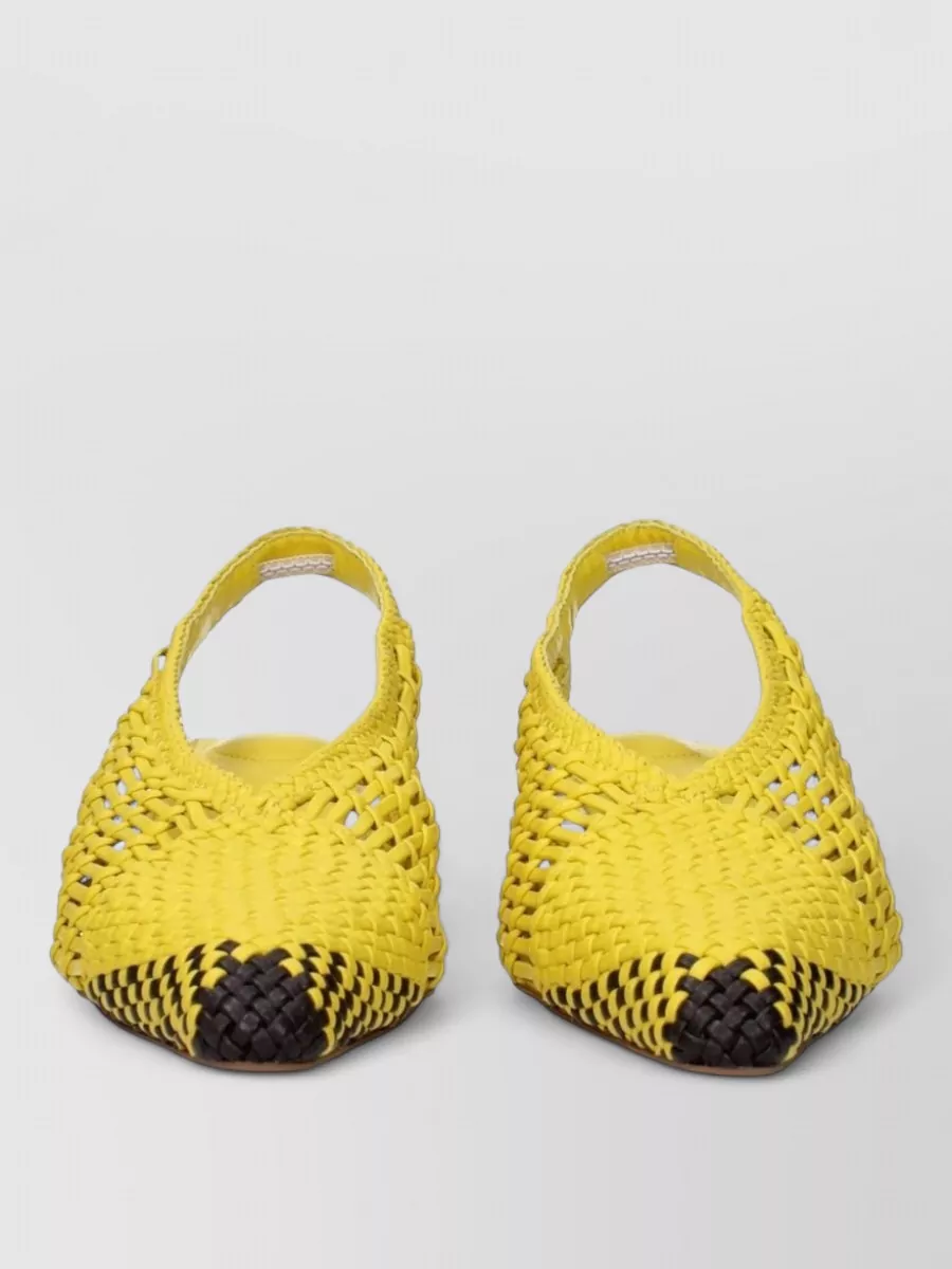 Jacquemus leather slingback flat sandals