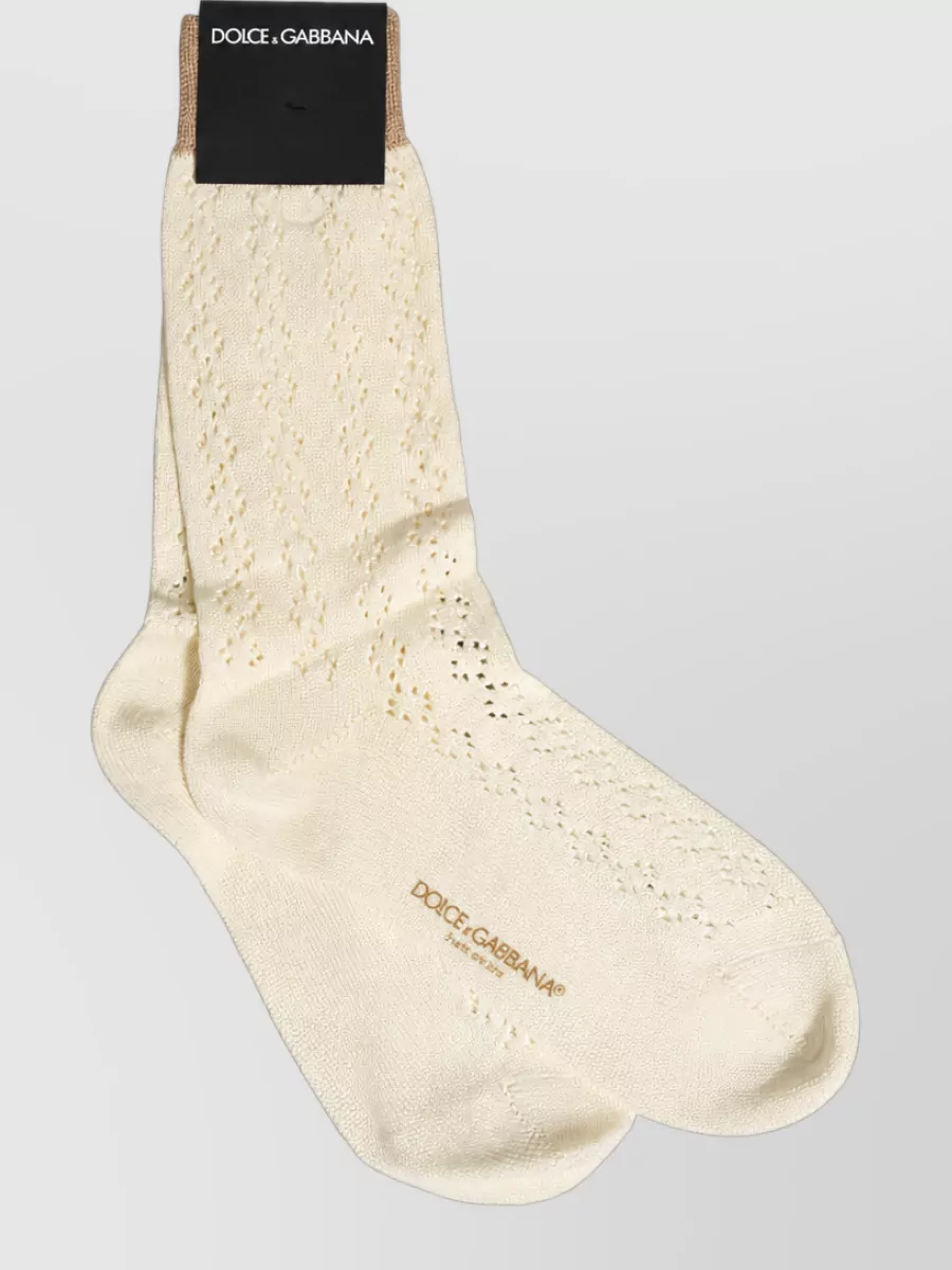 Dolce&Gabbana Cotton Knit Mid Calf Socks