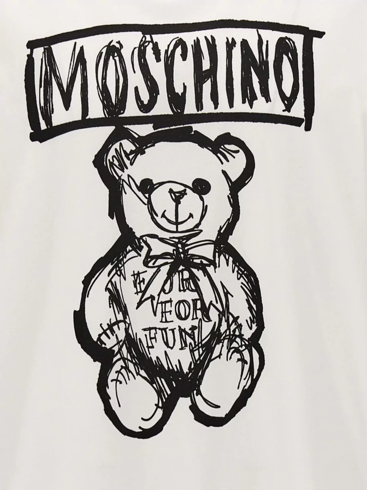 Moschino Crew Neck Graphic Print Short Sleeves T-Shirt