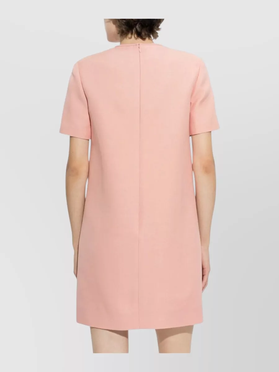 Valentino Silk Wool Crystal-Embellished Mini Dress