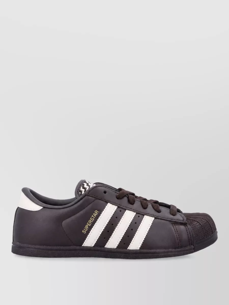 Adidas Originals Leather low-top lace-up sneakers
