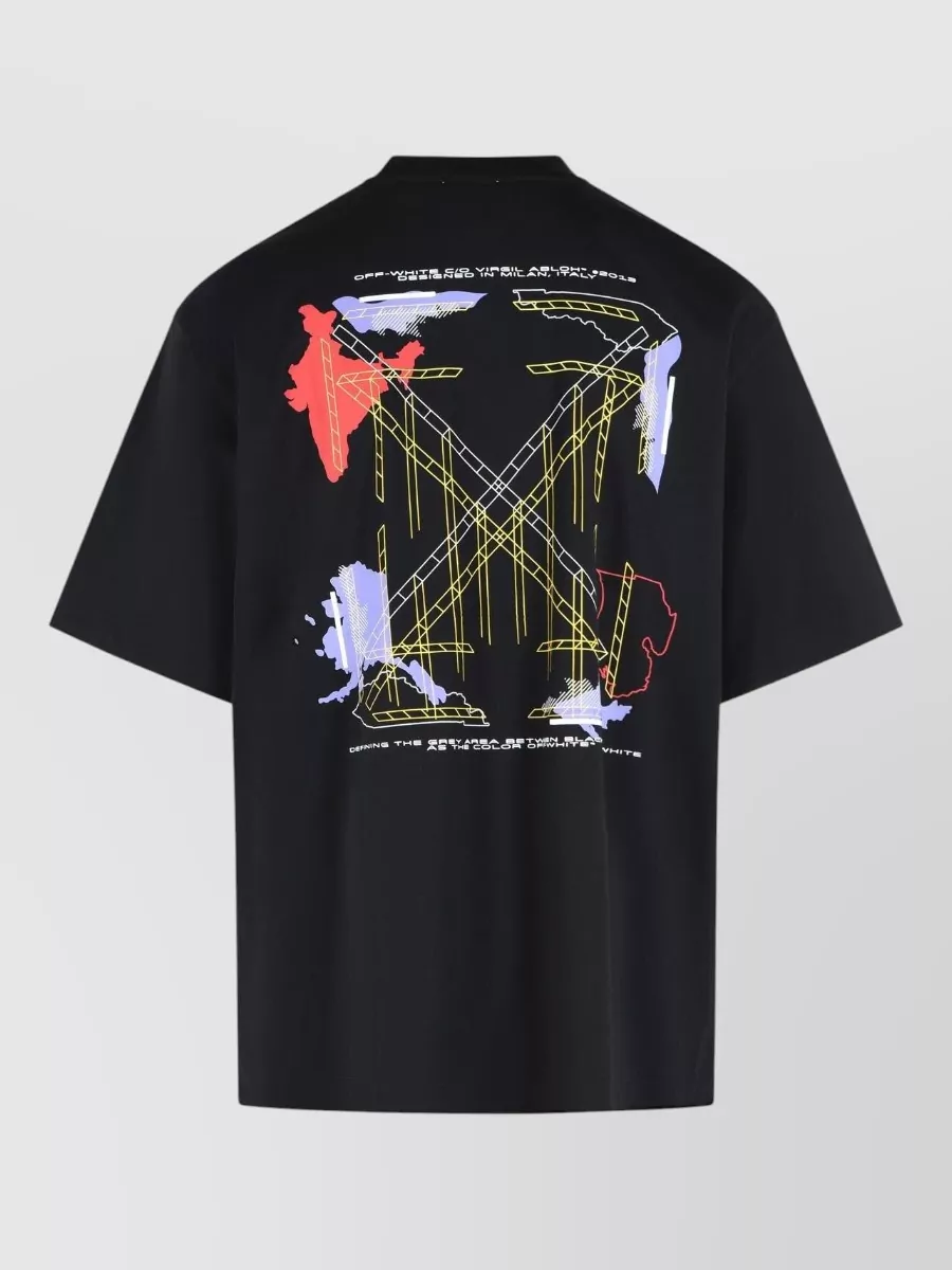 Off-White Cotton Printed T-Shirt