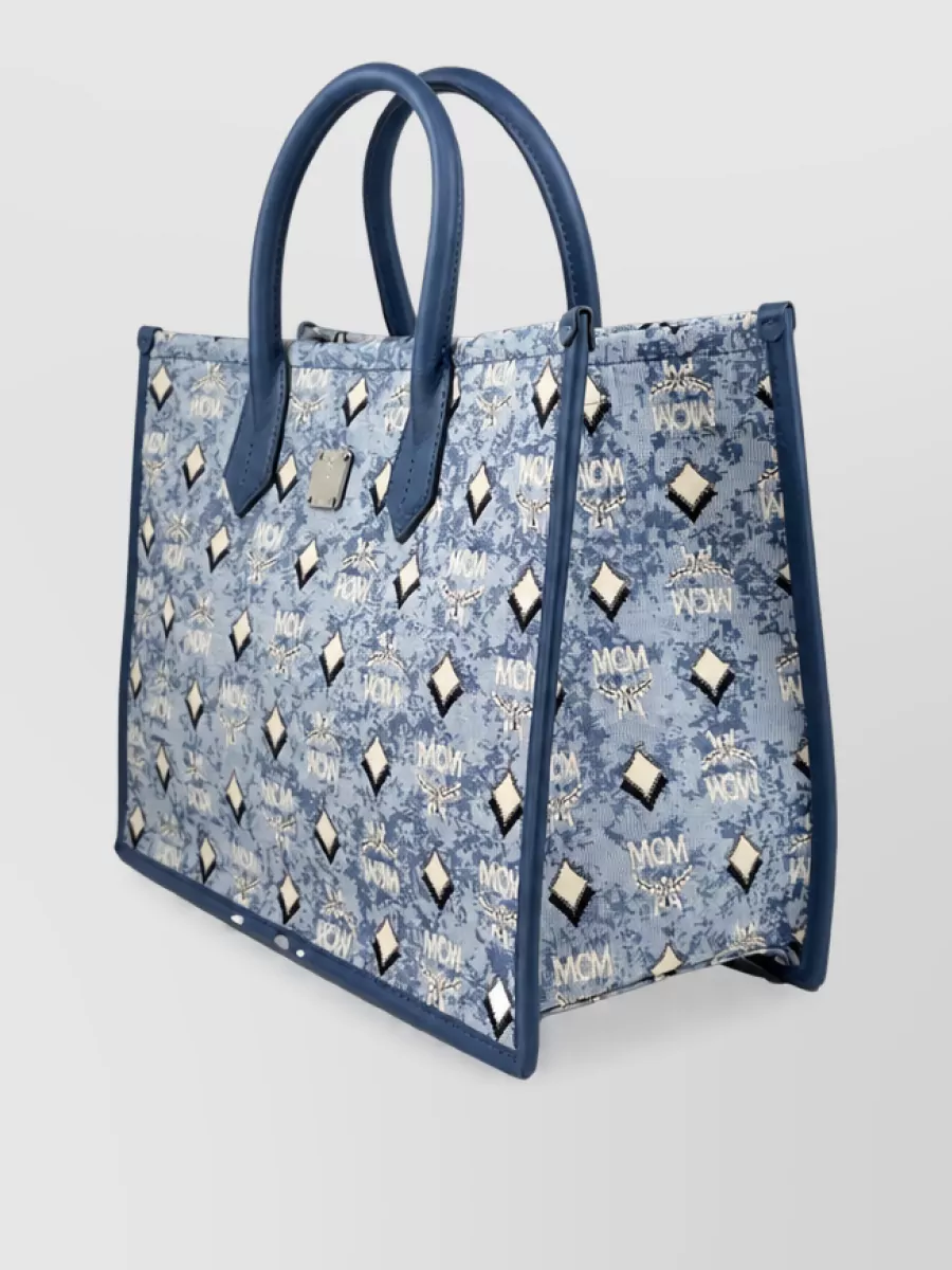 Mcm Aren Denim Tote Bag