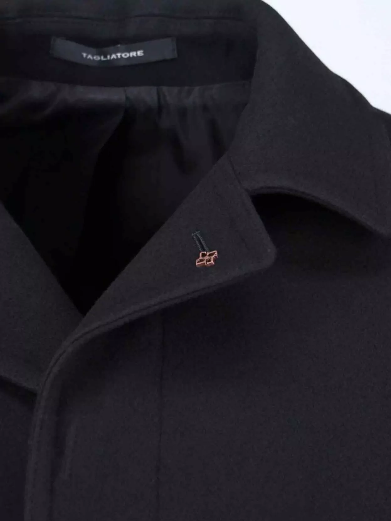 Tagliatore Long Notched Lapel Jacket Pockets