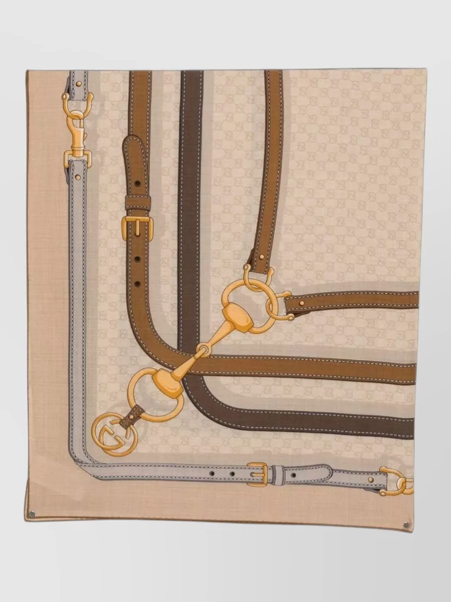 Gucci logo-print scarf