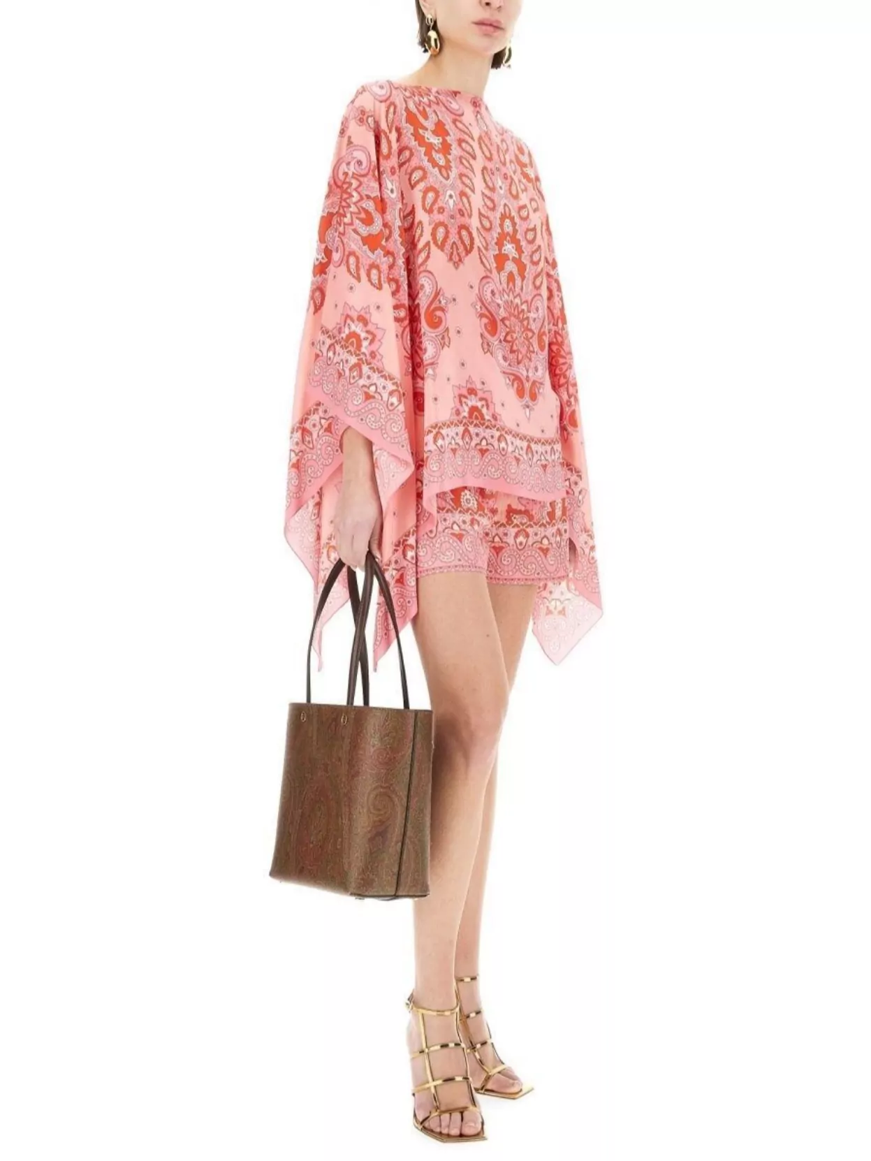 Etro Printed Shorts With Decorative Waistband