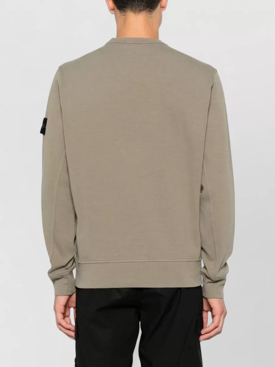Stone Island Cotton Jersey Long-Sleeve Crew-Neck Sweatshirt