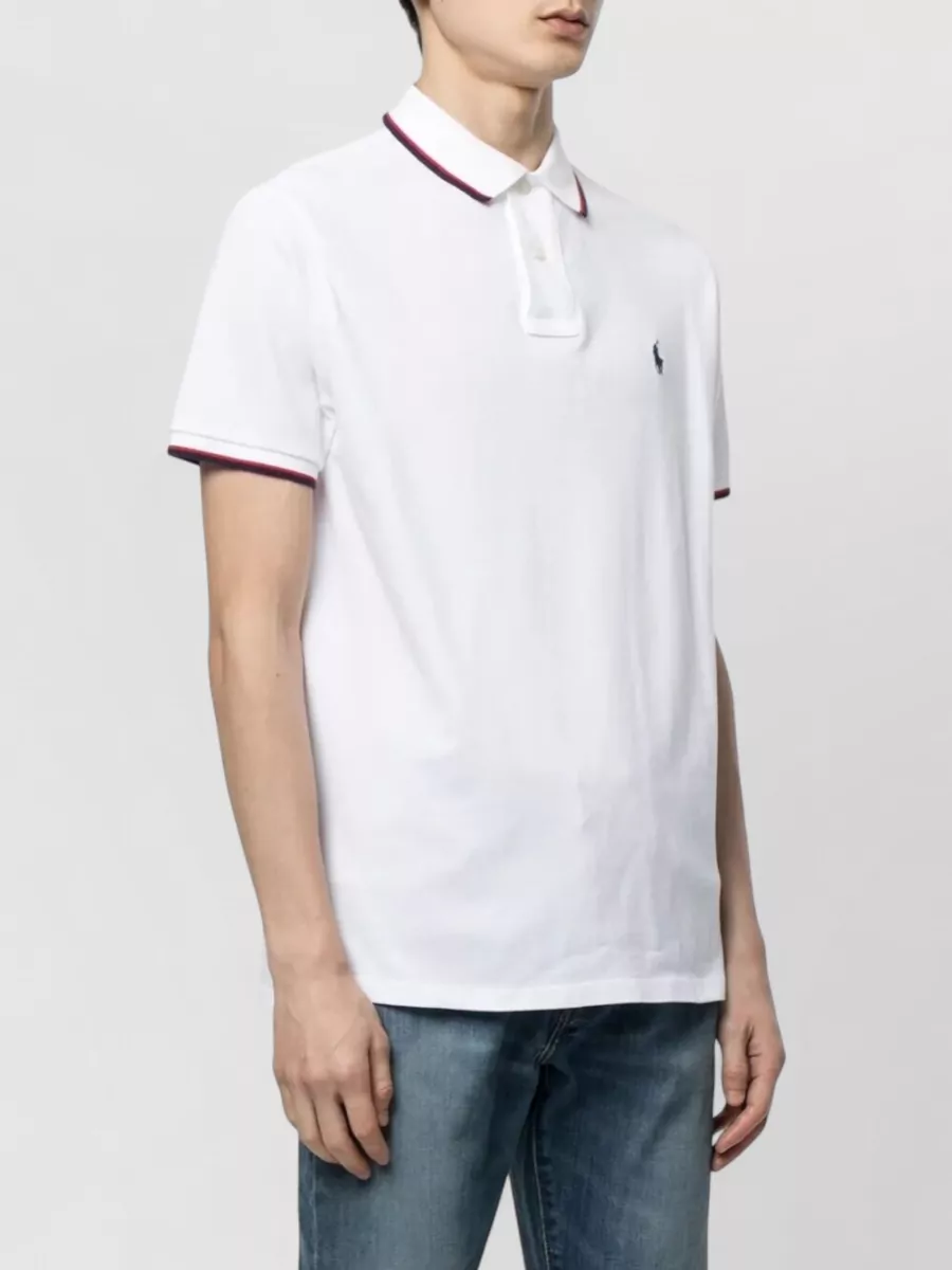 Polo Ralph Lauren Short Sleeve Knit Contrast Collar Polo Shirt