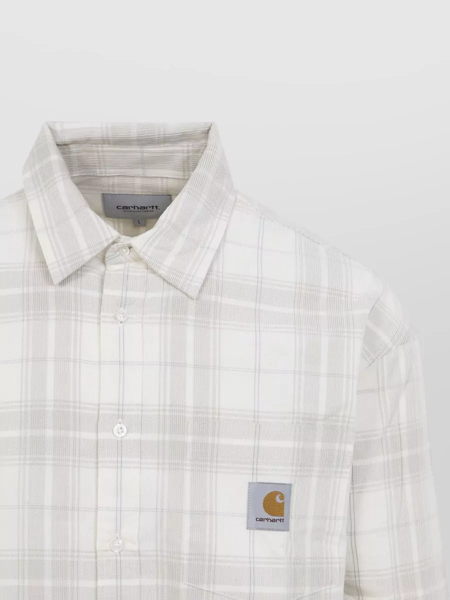 Carhartt Wip Long Sleeve Wilber Shirt Button Down Collar