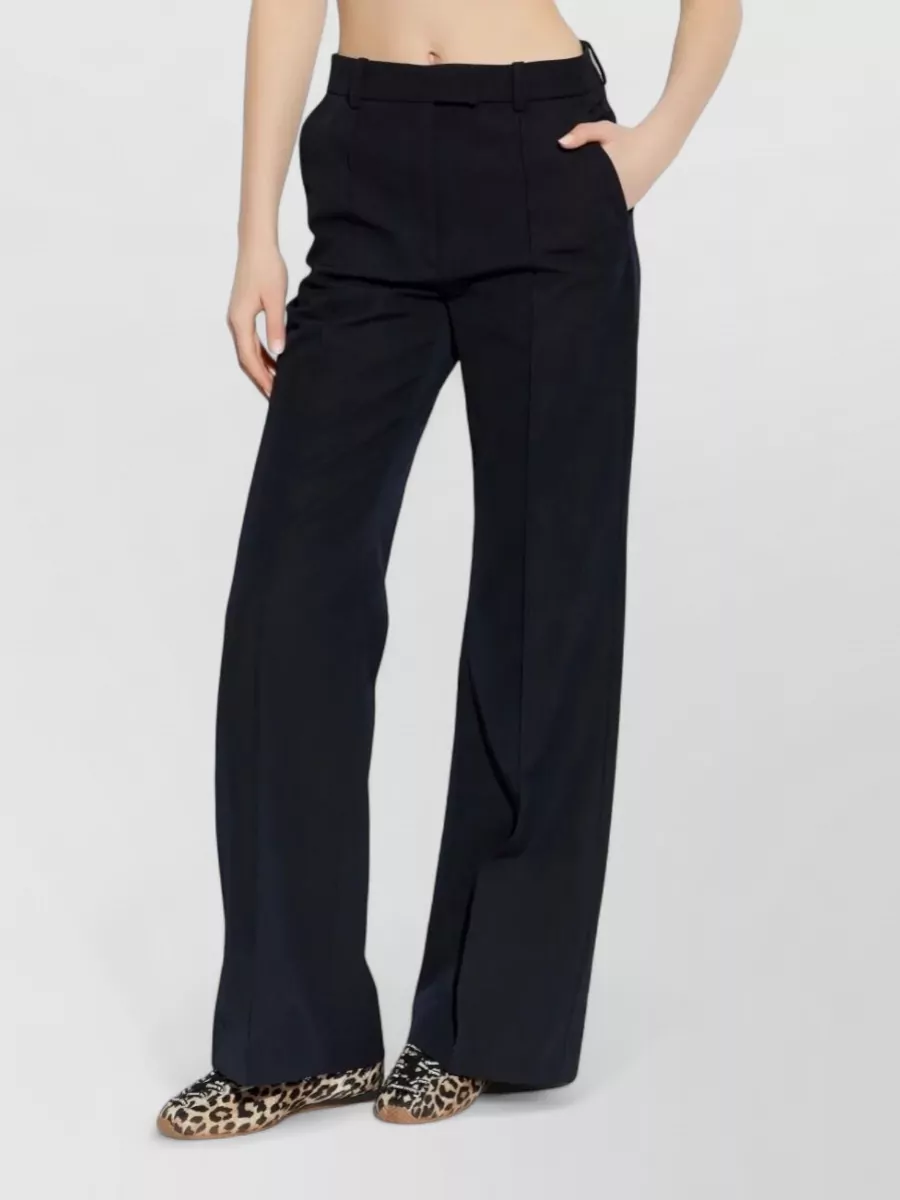 A.p.c. Jude Trousers Straight Cut Wide Leg