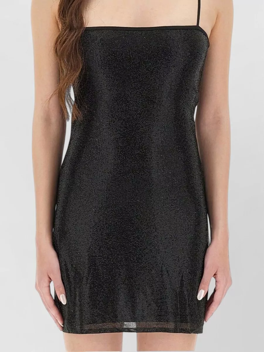 Alexander Wang Crystal-Embellished Slim-Fit Mini Dress