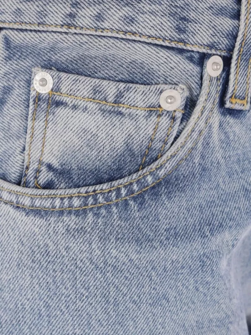Haikure Trousers With Belt Loops And Contrast Stitching
