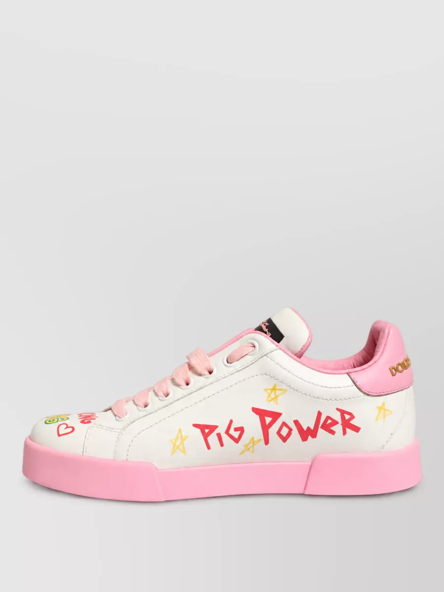 Dolce&Gabbana Leather Low-Top Sneakers