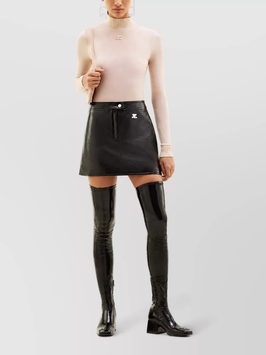 Courrèges Vinyl Mini Skirt