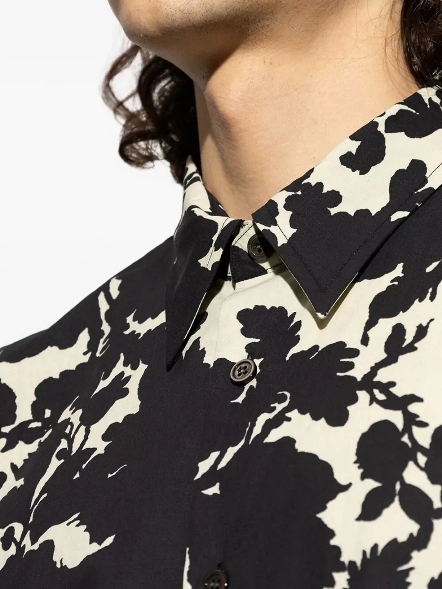 Dries Van Noten Patterned Cotton Shirt