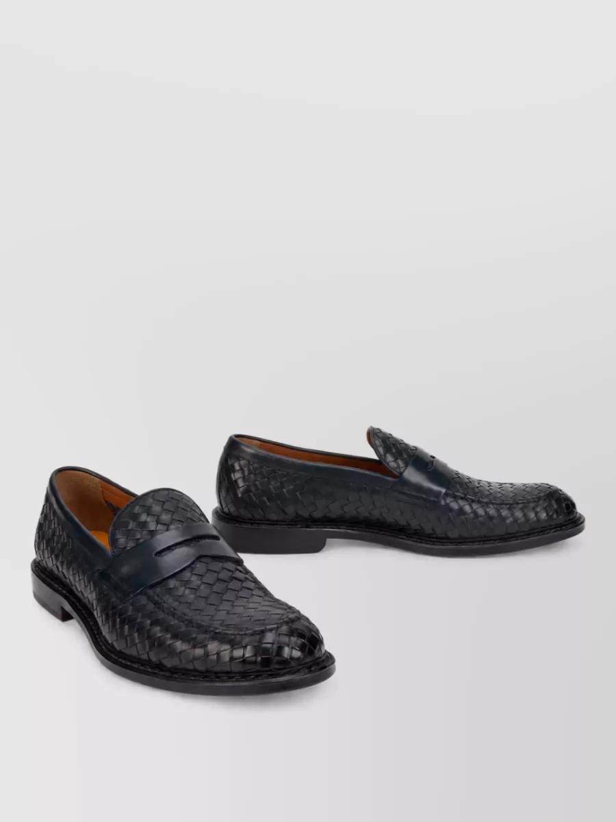 Doucal's woven leather loafers