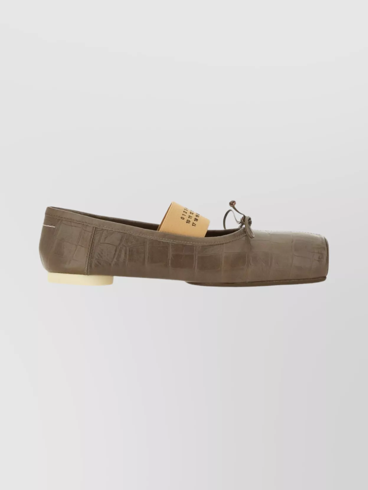 Mm6 Maison Margiela Square Toe Ballerina Shoes Bow Detail