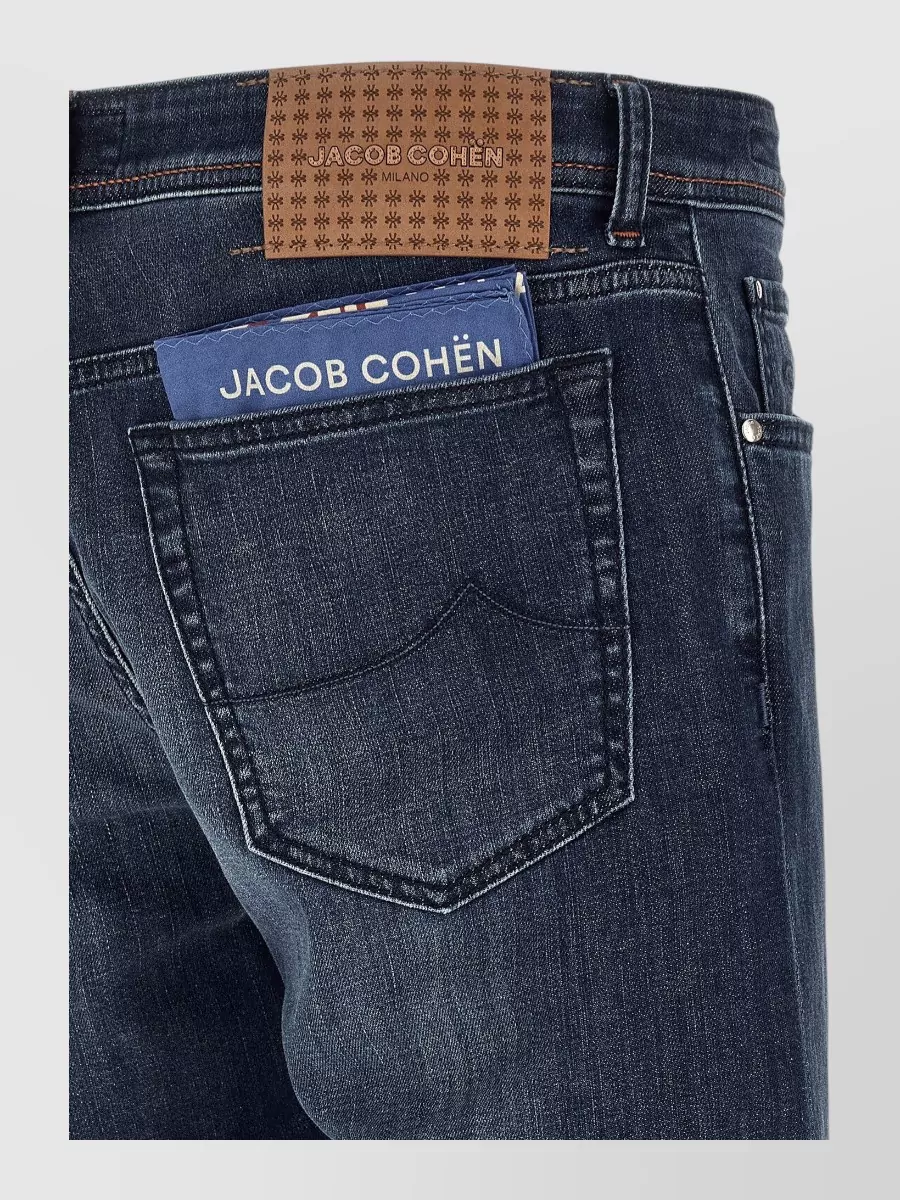 Jacob Cohen Denim Mid-Rise Straight-Leg Jeans