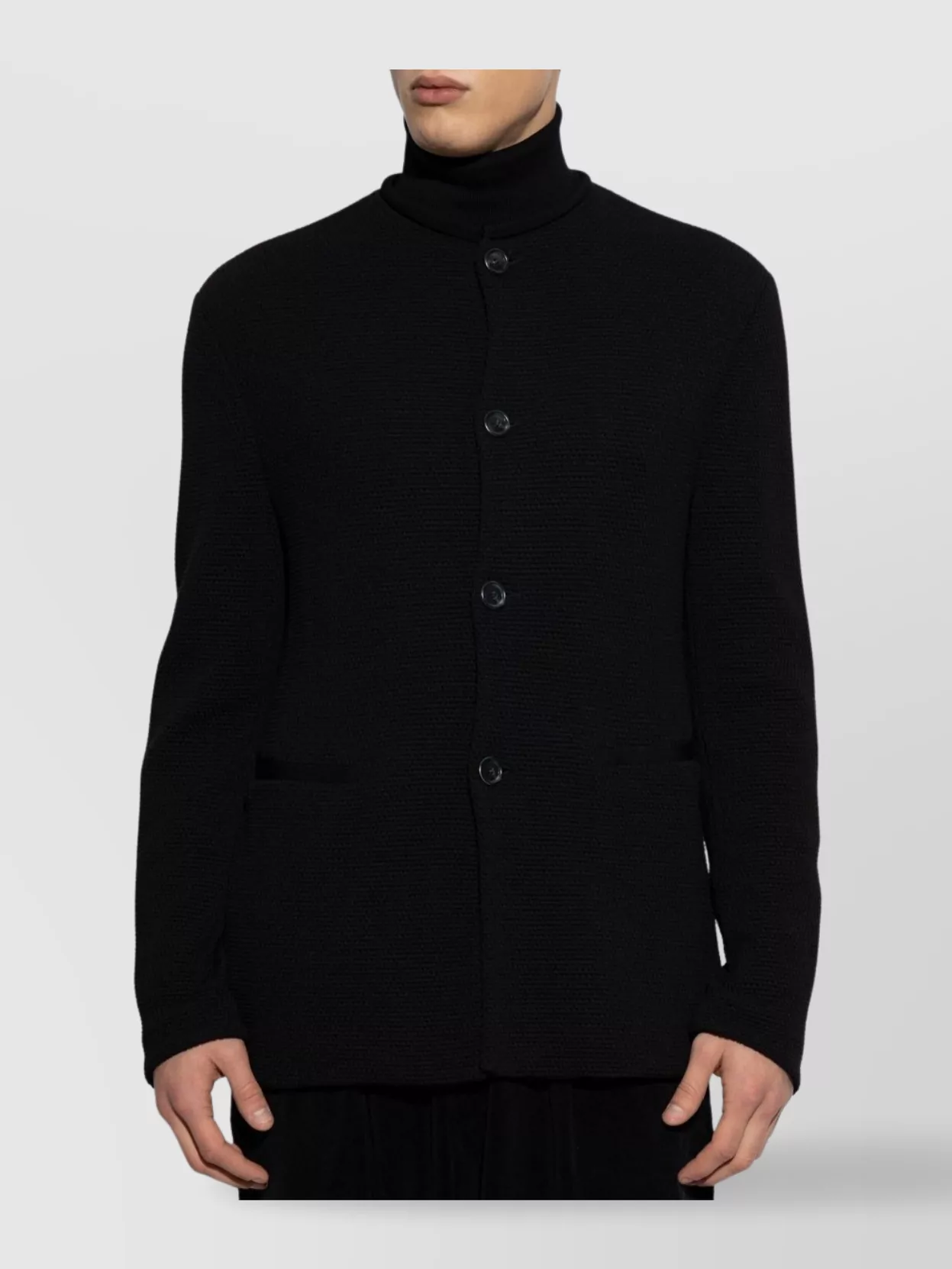 Giorgio Armani Wool Blend Single-Breasted Jacket